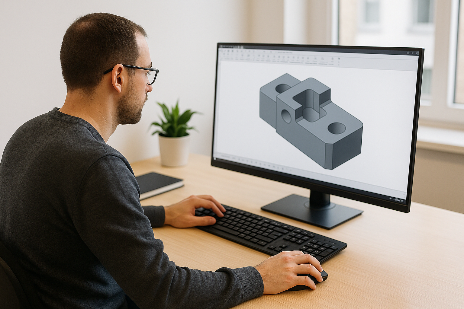 Travaille sur plan 3D usinage de pièce Travaille sur plan 3D usinage de pièce