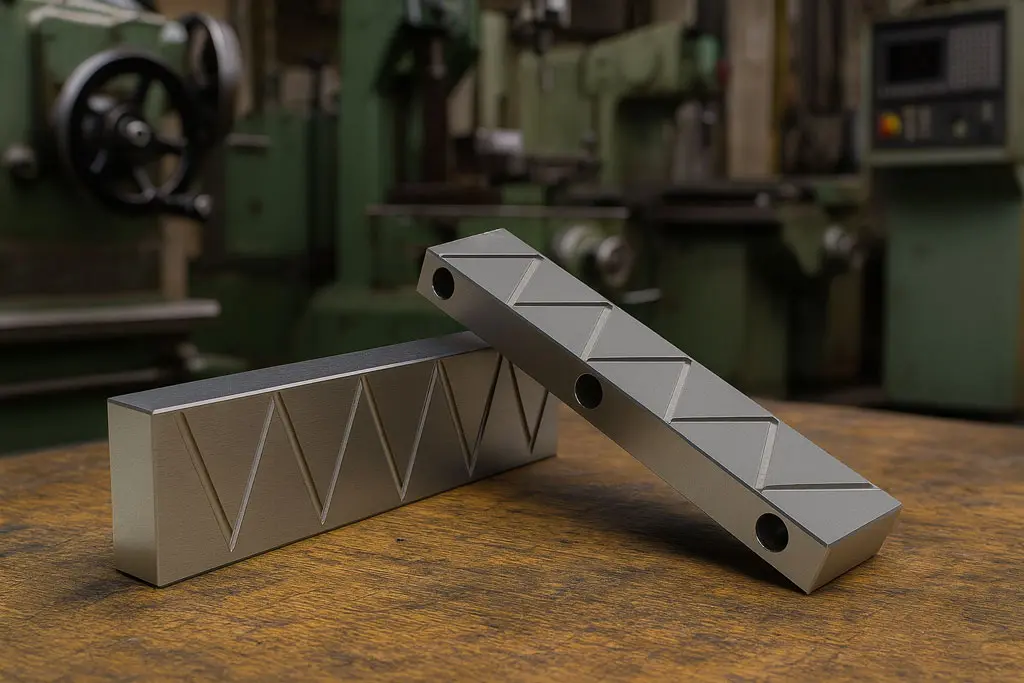 pieces en acier de forme rectangulaire