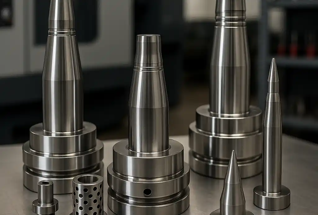 ensemble de pièces industrielle en acier